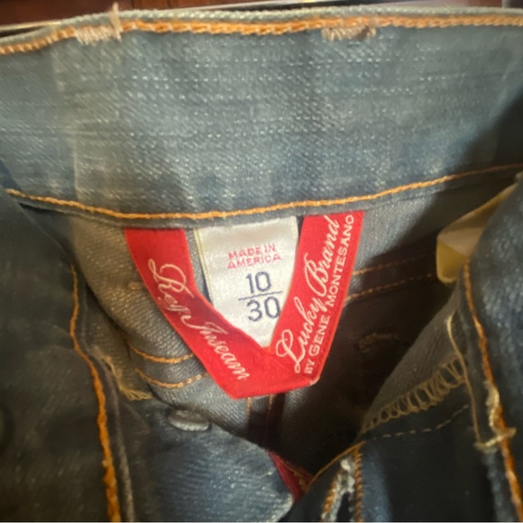 Lucky Brand Lil Melissa By Gene Montesano Blue‎ Jeans Size 10/30 NWT - Picture 11 of 16